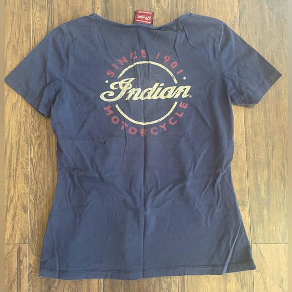 Vintage Indian Motorcycle logo T shirt - Picture 4 of 4